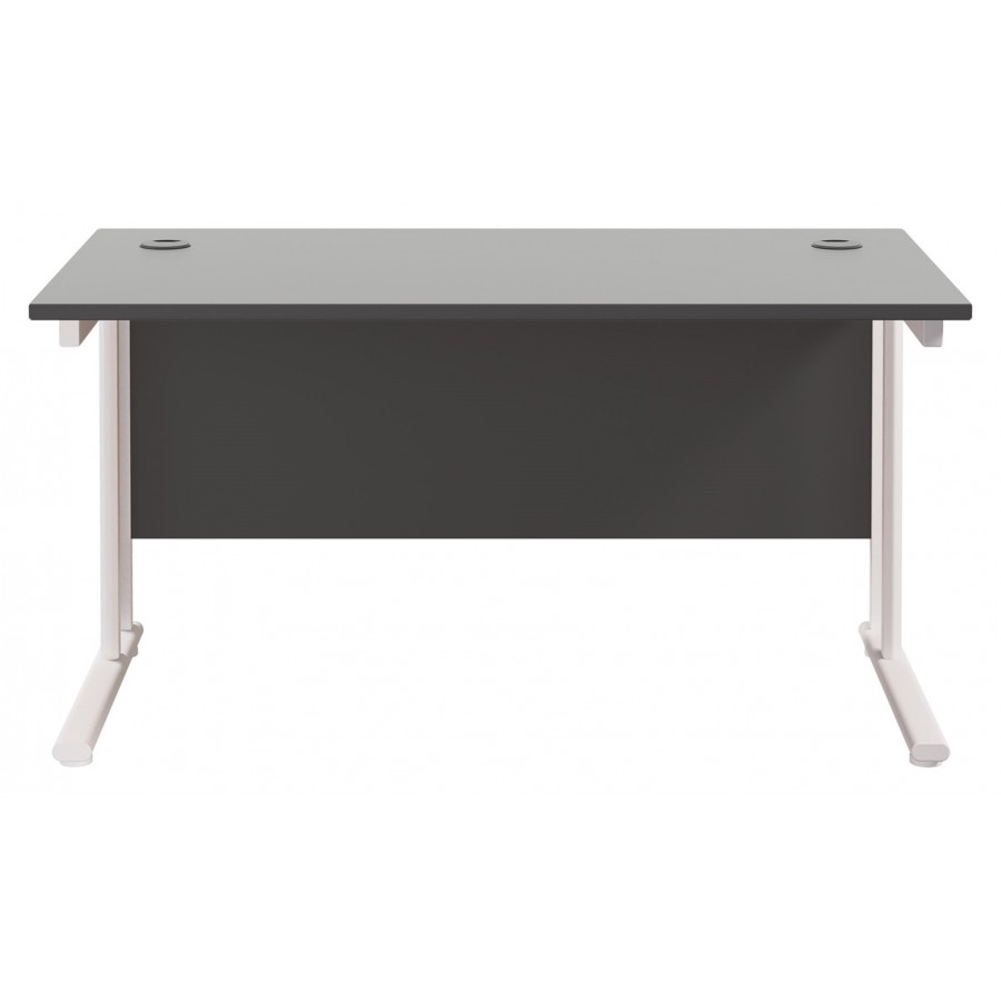 Olton Twin Cantilever  800mm Deep Straight Office Desk